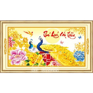 tranh thêu phú quý cát tường 53431