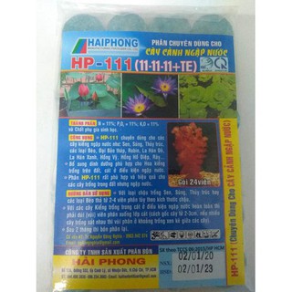 HP-111+TE - Phân chuyên dùng cho cây cảnh ngập nước - gói 24 viên