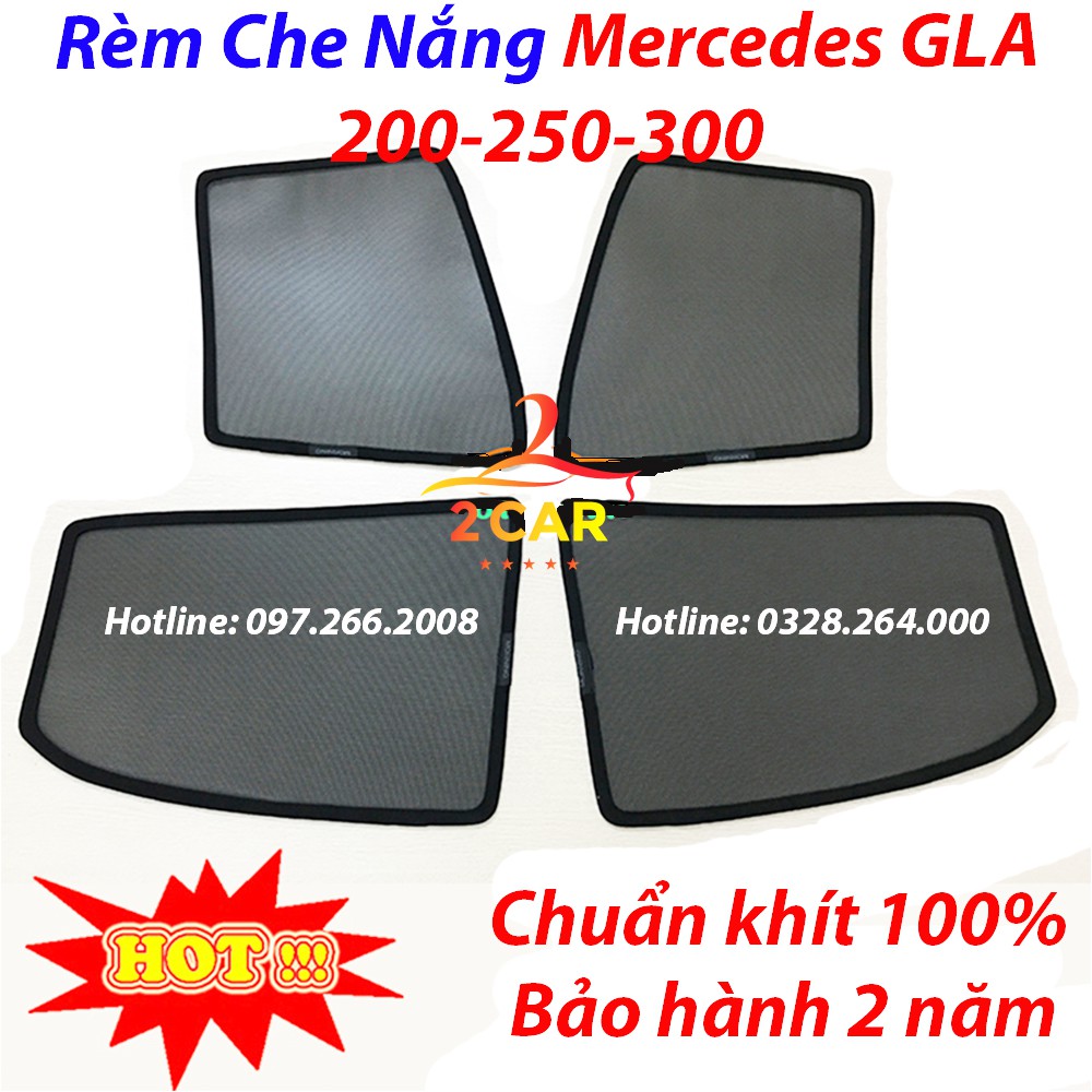 Rèm che nắng xe Mercedes GLA 200-250-300, Hàng loại 1, BH 24 tháng