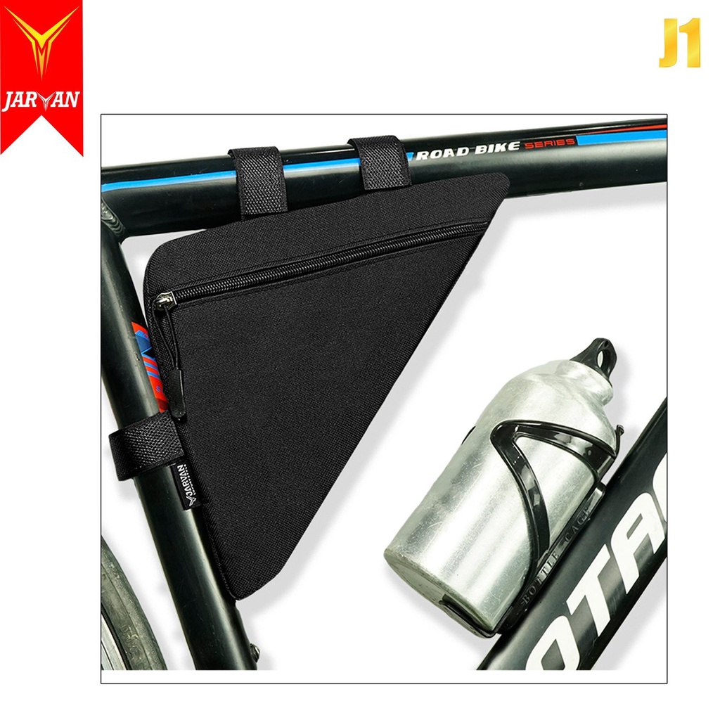 Túi treo sườn xe đạp JAVAN, chống mưa, form cúng, túi tam giác