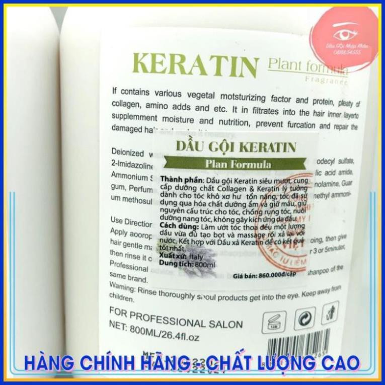 Cặp Dầu Gội Xả Keratin Hoa Oải Hương | Phục hồi Tóc Khô Xơ, Ngăn Rụng Tóc.