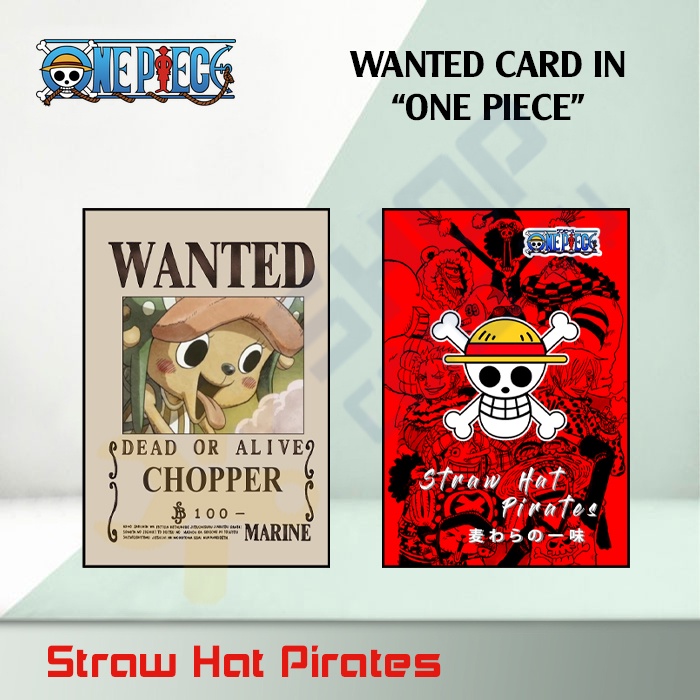Thẻ truy nã One piece - Wanted card