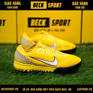 Giày Bóng Đá TQ Mercurial Neymar VaporX Vàng Đen Cổ Chun TF