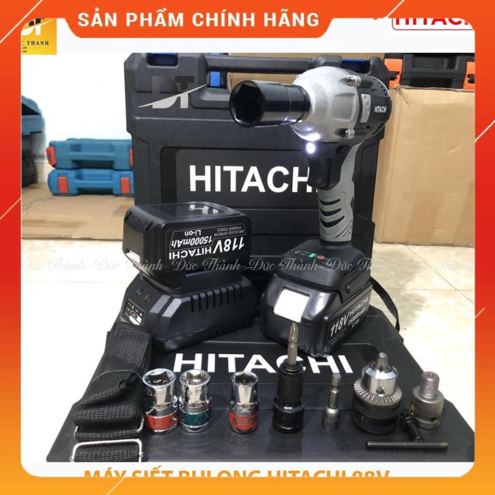 Máy siết bu lông, Máy bắn vít không chổi than Hitachi 118V