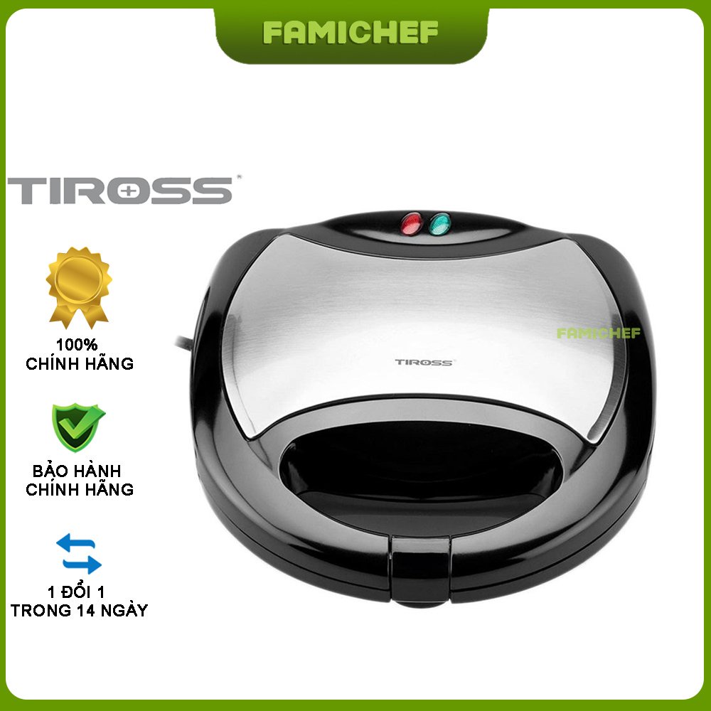 Máy làm bánh kẹp tàn ong Waffle, Sandwich, Hotdog 3 trong 1 Tiross TS513