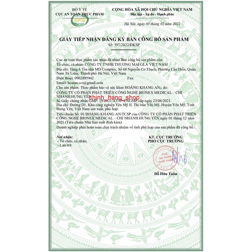 Hoàng Khang An Hộp 30 Viên Hỗ Trợ Cho Người Bị Táo Bón Và Bị Trĩ Lâu Năm