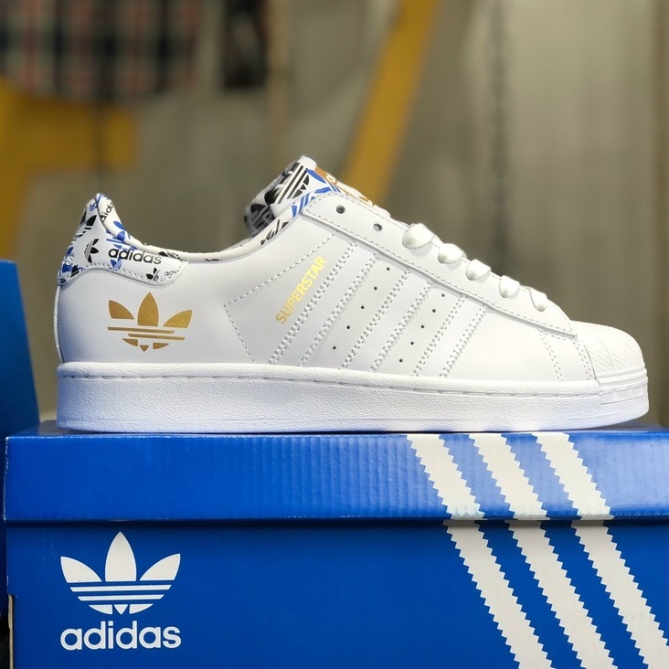 Giày Sneaker Nam Nữ Super Star Trắng Hàng Cao Cấp Lót Trần Bông, Ôm Chân Đi Cực Kì Thoải Mái, Giày Thể Thao Nam Nữ