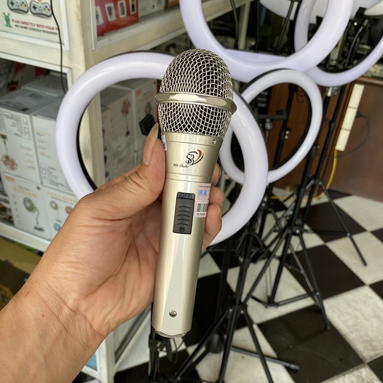 Micro Có Dây Chuyên Hát Karaoke, Tặng Dây Dài 6m - Mic Model BS1 Hát Quá Hay - Hàng Chính Hãng PS Audio - Bảo Hành 12Th