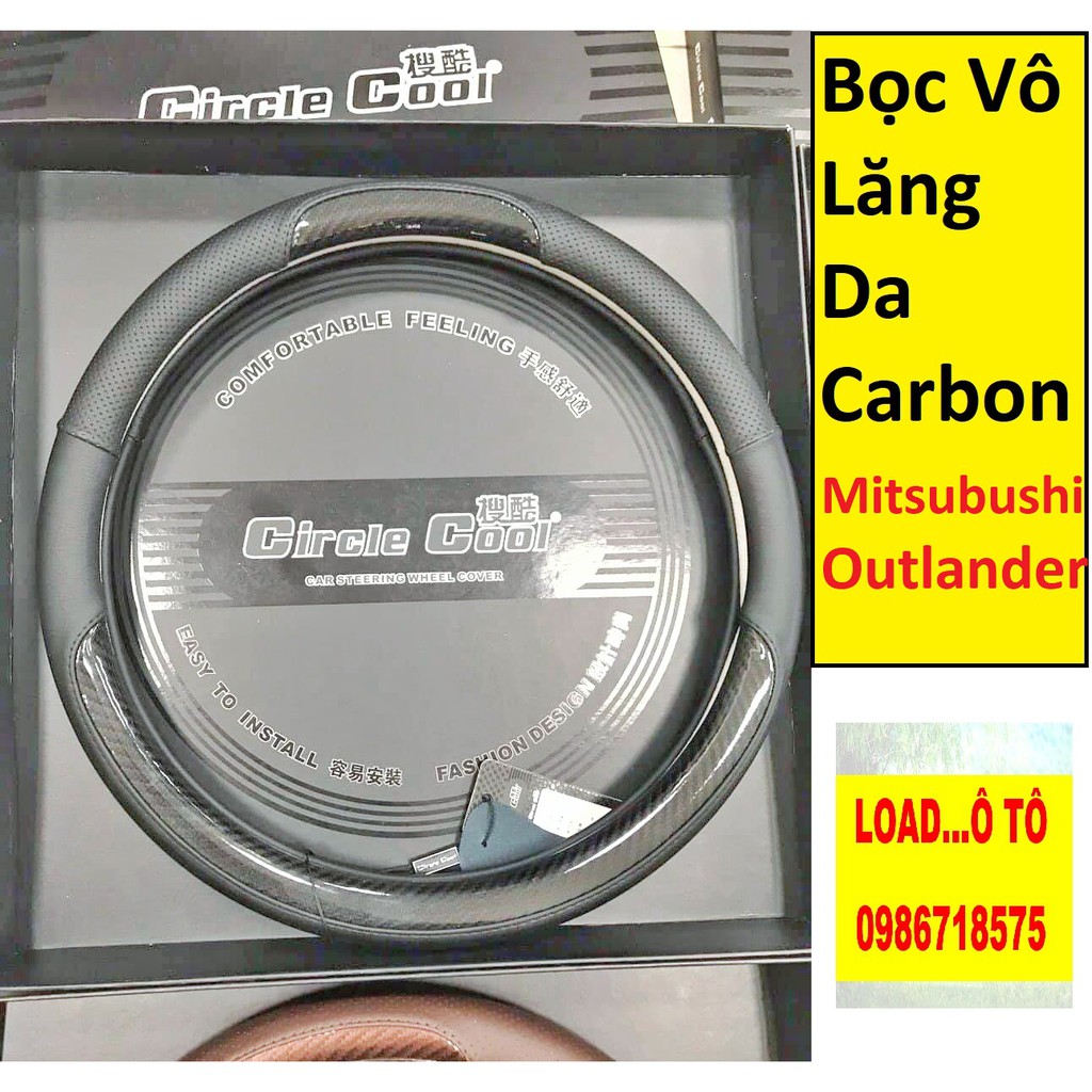 Bọc Vô Lăng Mitsubishi Outlander Vân Carbon cao Cấp