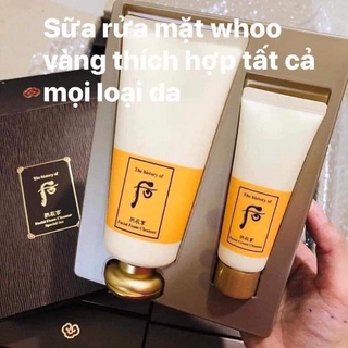 Sữa rửa mặt Whoo Vàng