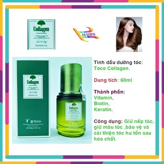 Tinh Dầu Dưỡng Tóc Toco collagen 60ML