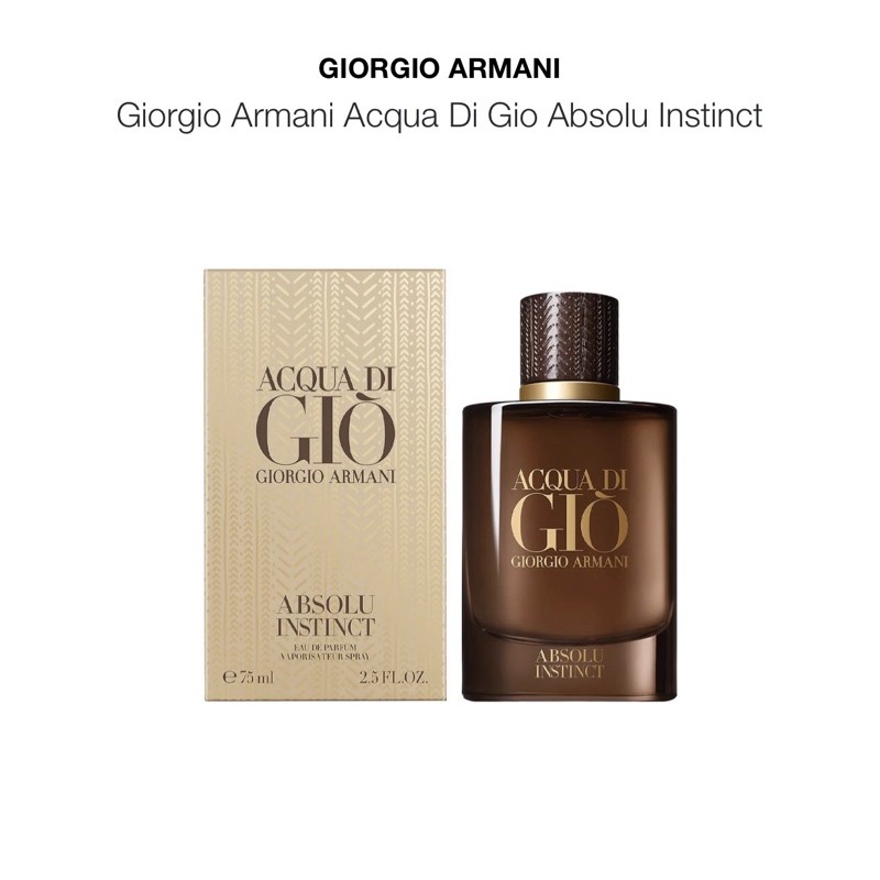 [mẫu thử 10ml]nước hoa Acqua Di Gio Absolu instinct