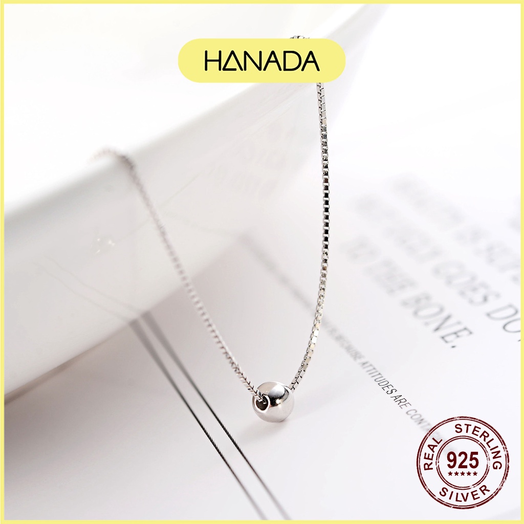 Dây Chuyền Bạc Hanada Vòng Cổ Bi Bạc Đơn Giản 0697 G1