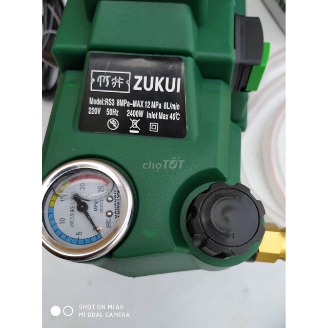 Máy rửa xe Zukui 2400W máy xịt rửa mini gia đình áp lực cao áp cao CÓ CHỈNH ÁP LỰC .
