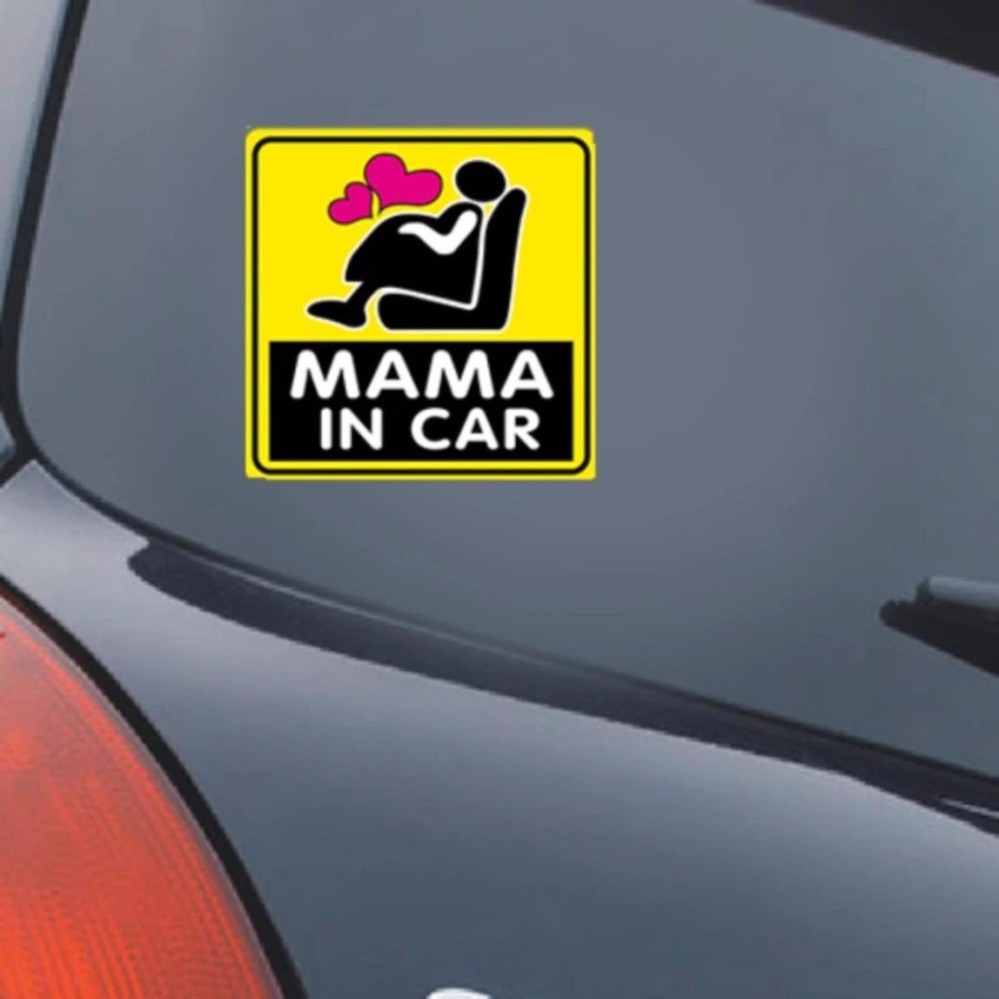 Miếng dán phản quang xe ô tô Mama In Car TI694