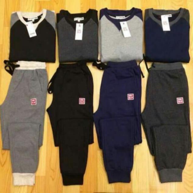 Bộ nỉ cào bông Uniqlo vnxk *