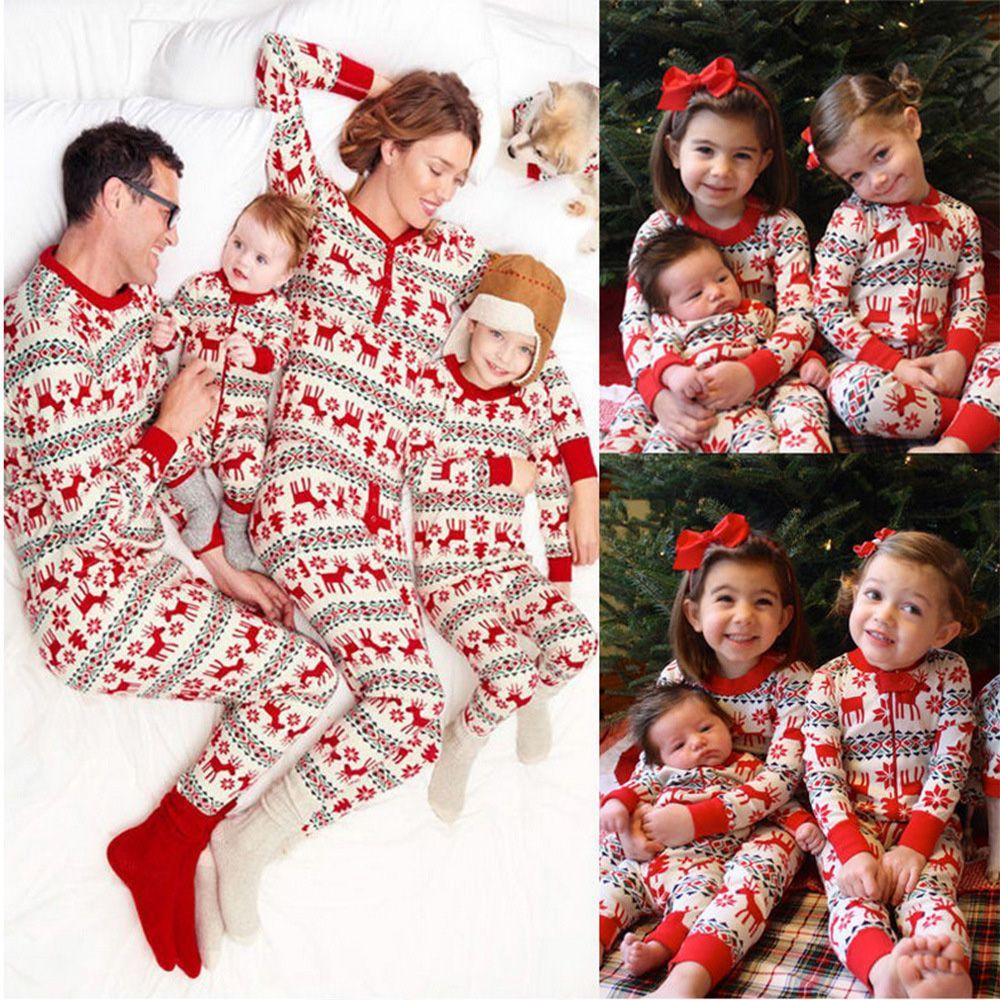 Bộ Đồ Ngủ Pijama Giáng Sinh Đáng Yêu Cho Mẹ Và Bé