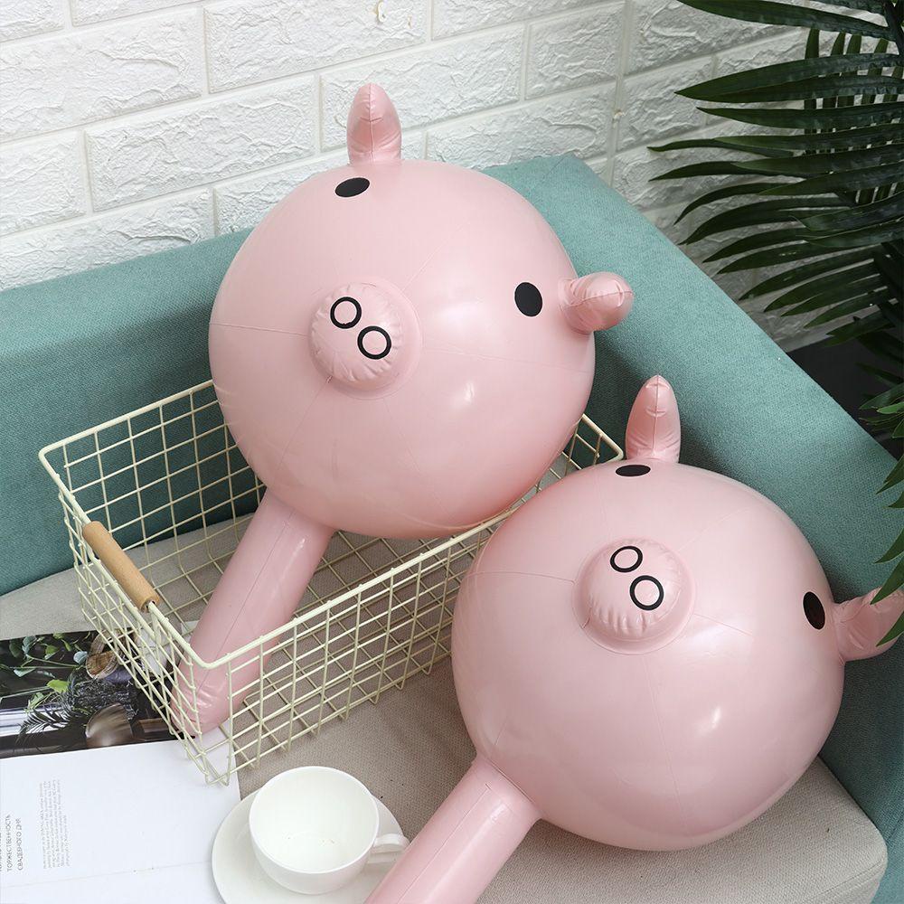 FOREVER Bộ 2 Đồ Chơi Nhà Tắm Bơm Hơi Hình Đầu Heo Lớn Dễ Thương Cho Bé