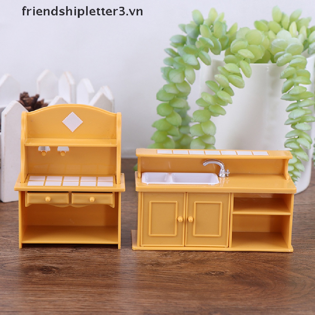 Mô Hình Nhà Bếp Bằng Nhựa Tỉ Lệ 1 / 12 Trang Trí Nhà Búp Bê