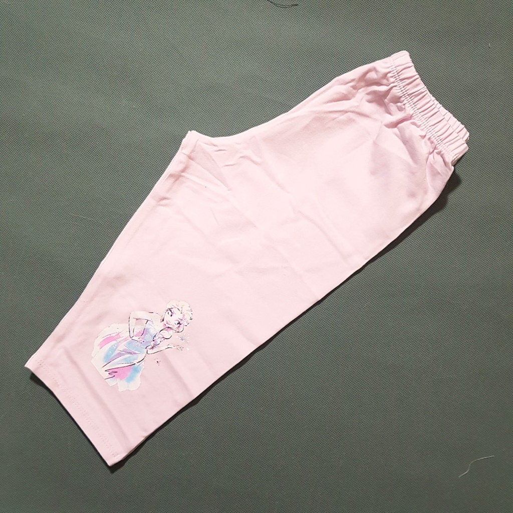 Quần legging lửng bé gái size đại in công chúa elsa