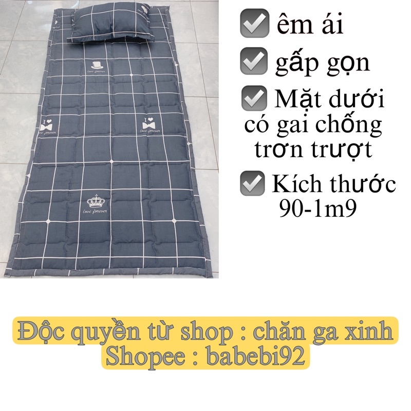 [Mã 12LSSALE giảm 100% đơn 50k] Nệm ngủ văn phòng ,Đệm du lịch tiện lợi size 90x190cm gấp gọn tiện lợi đa năng