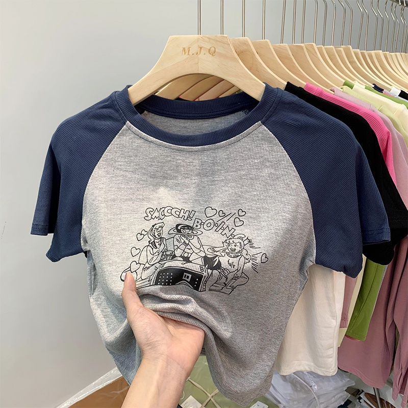 Áo Thun Ngắn Tay Phong Cách Retro 53792