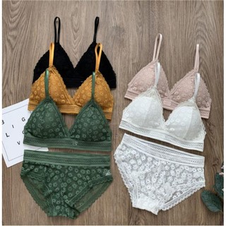 Áo Bralette kiểu Pháp - Họa tiết hoa cúc