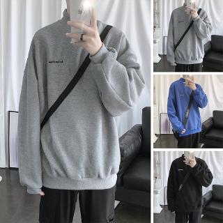 Áo sweater cổ lọ trơn màu cá tính thời trang cao cấp