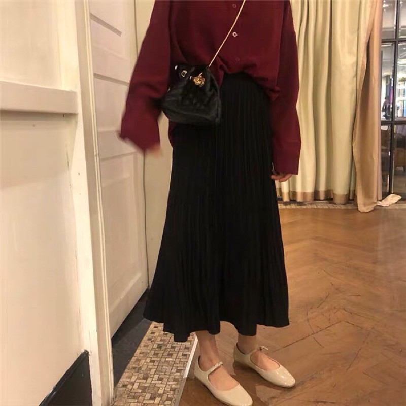 Chân váy xếp ly basic