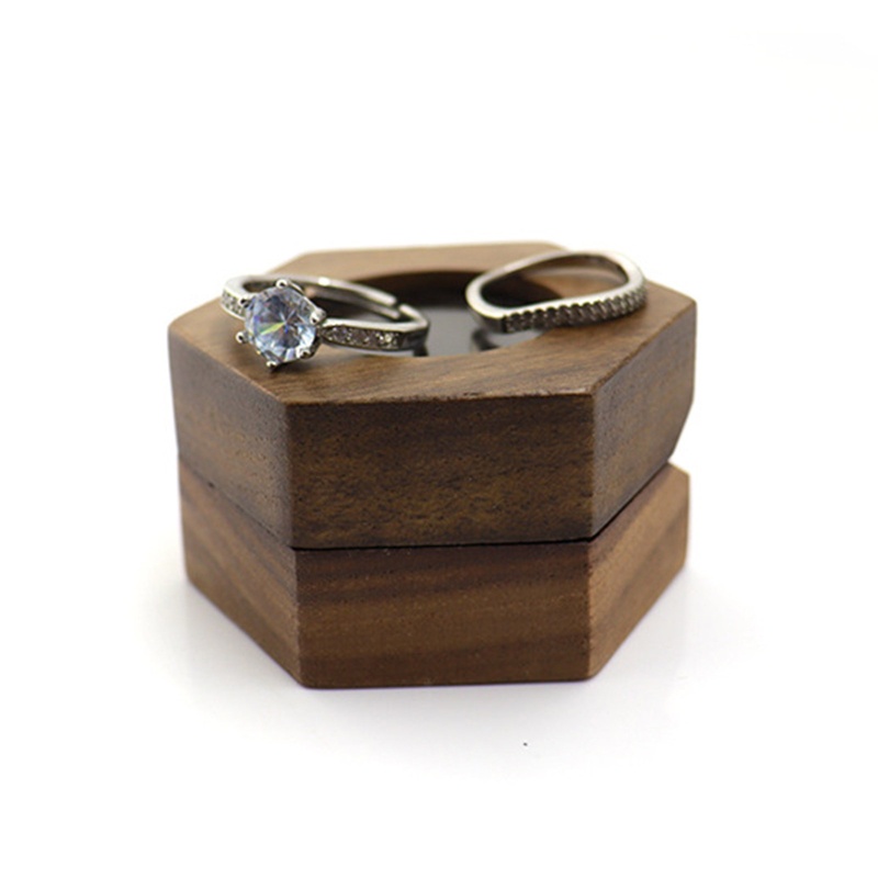 Hộp Đựng Nhẫn Lót Nhung Trong Suốt Phong Cách Vintage