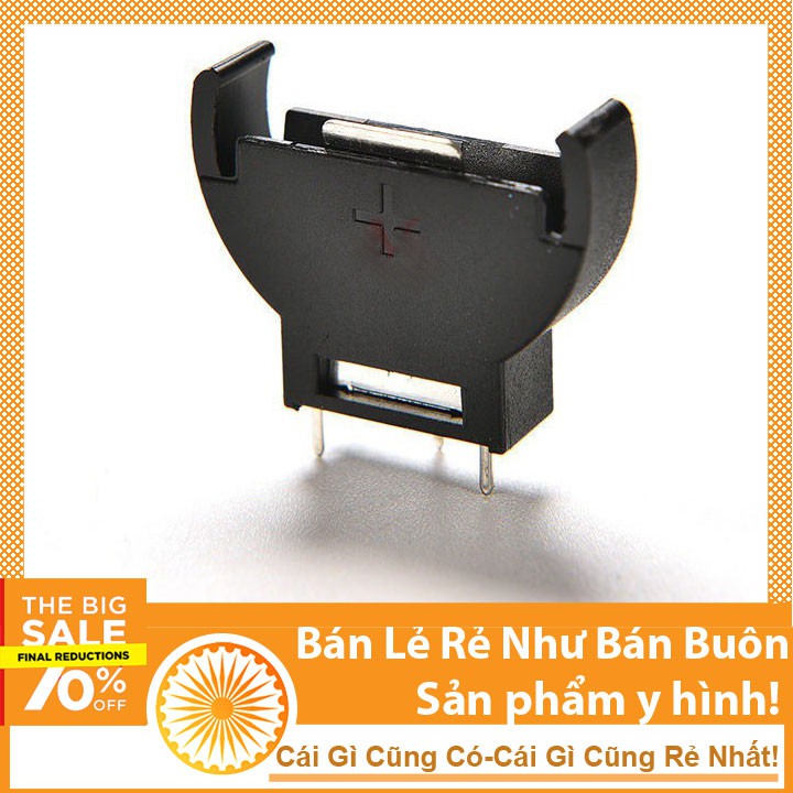 Đế Pin Cúc Áo CR2032 Chân Cắm 90°