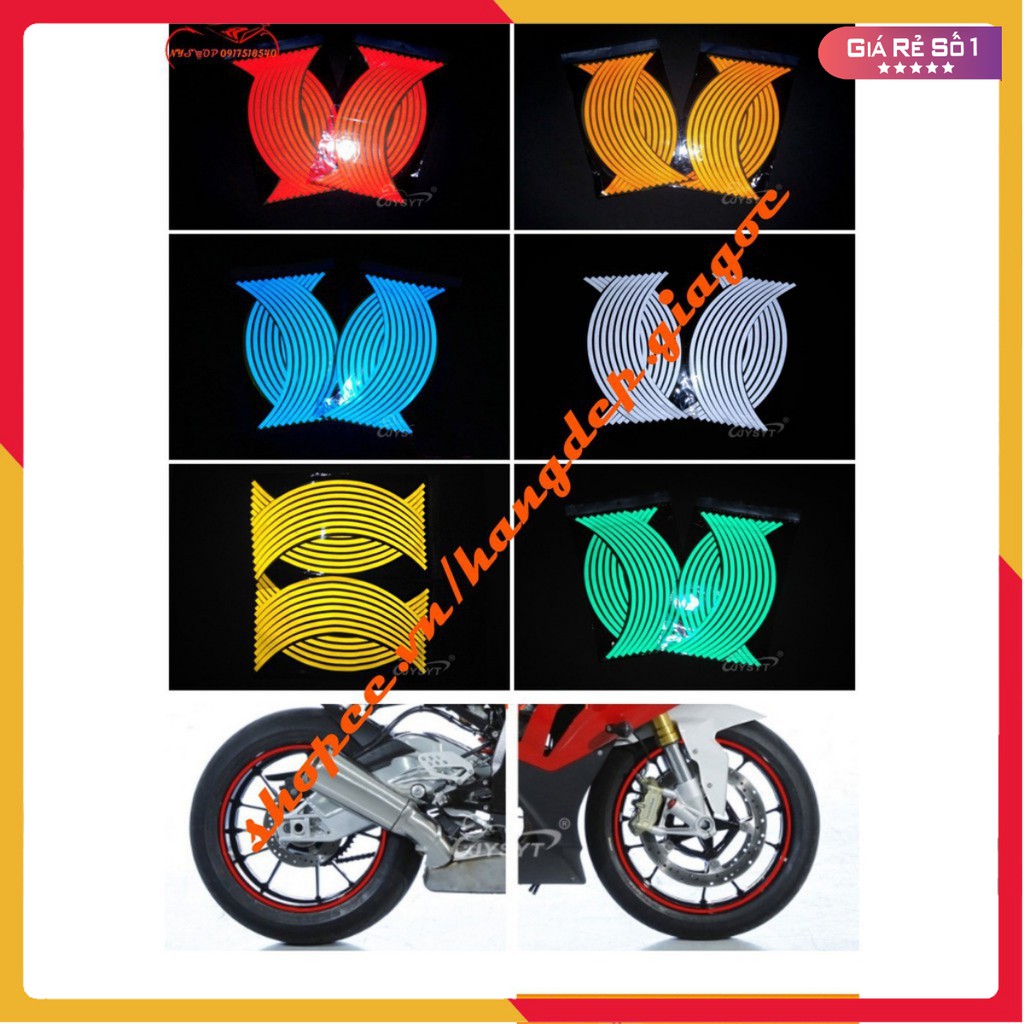 💥 TEM CHỈ 3M PHẢN QUANG DÁN MÂM XE MÁY 💥