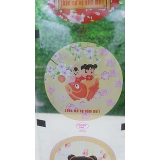 Màng dán miệng cốc nhựa PP cuộn 3kg, Mẫu màng ngẫu nhiên