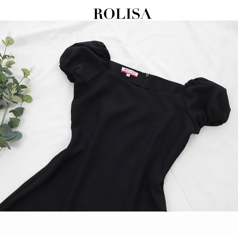 Đầm dự tiệc, trễ vai, đơn giản dễ thương ROLISA RD062