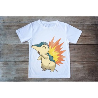 Áo thun in hình Pokemon Nhím lửa