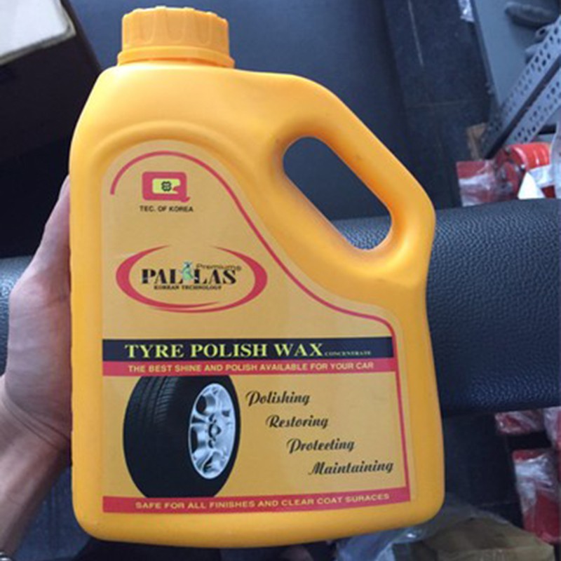 PALLAS Tyre polish wax 1.5L,Dung dịch đánh bóng lốp xe Wax đánh bóng vỏ,lốp xe bảo dưỡng các loại bánh xe ô tô-P-1501