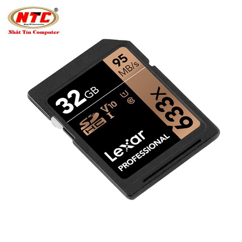 k89 Thẻ Nhớ SDHC Lexar Professional 633x 32GB UHS-I U1 V10 95MB/s (Vàng) 1