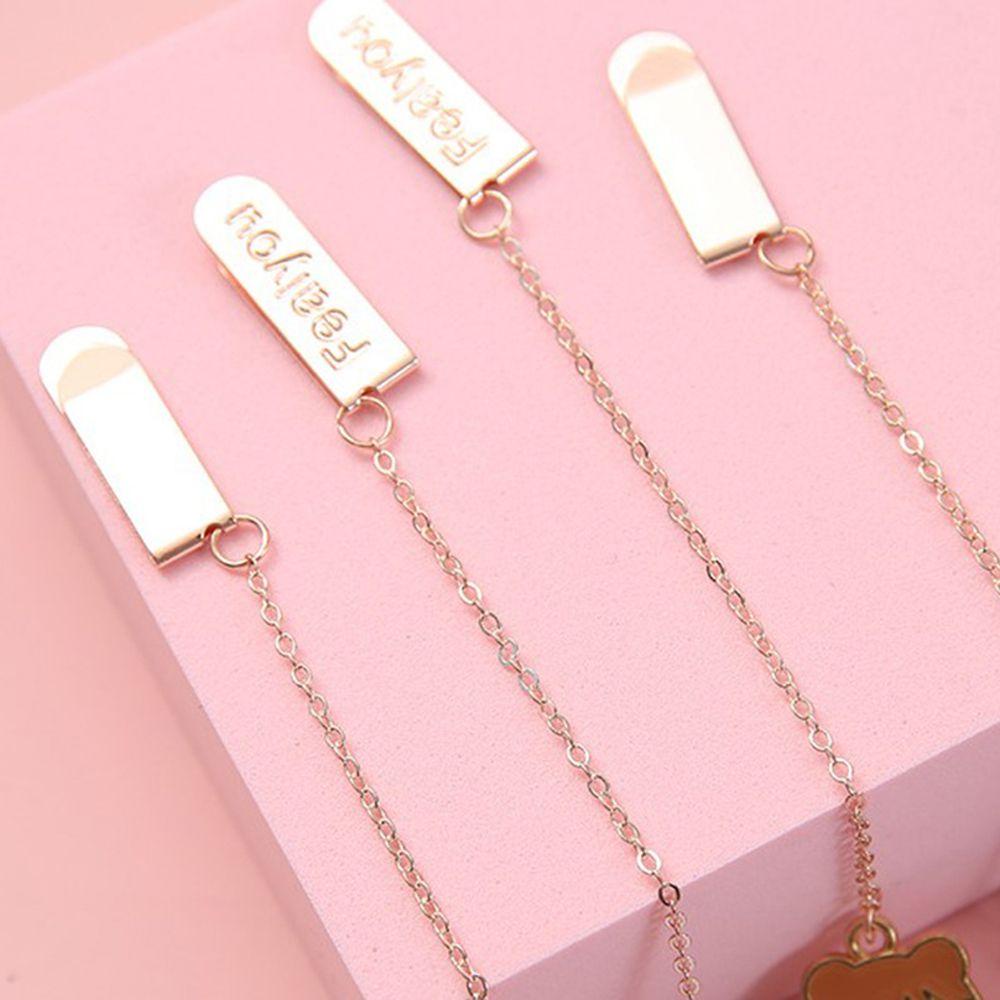 Augustina Đánh Dấu Trang Sách Dây Xích Bằng Hợp Kim Kẹp Giấy Đánh Dấu Trang Sách Trường Học Quà