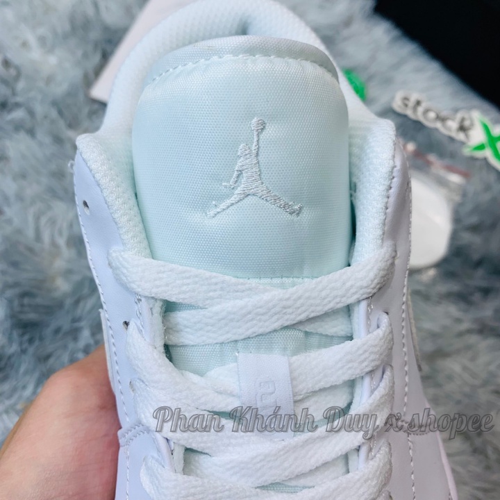 [ Pkdsneaker25 ] Giày Jordan trắng cổ thấp full white hàng TC