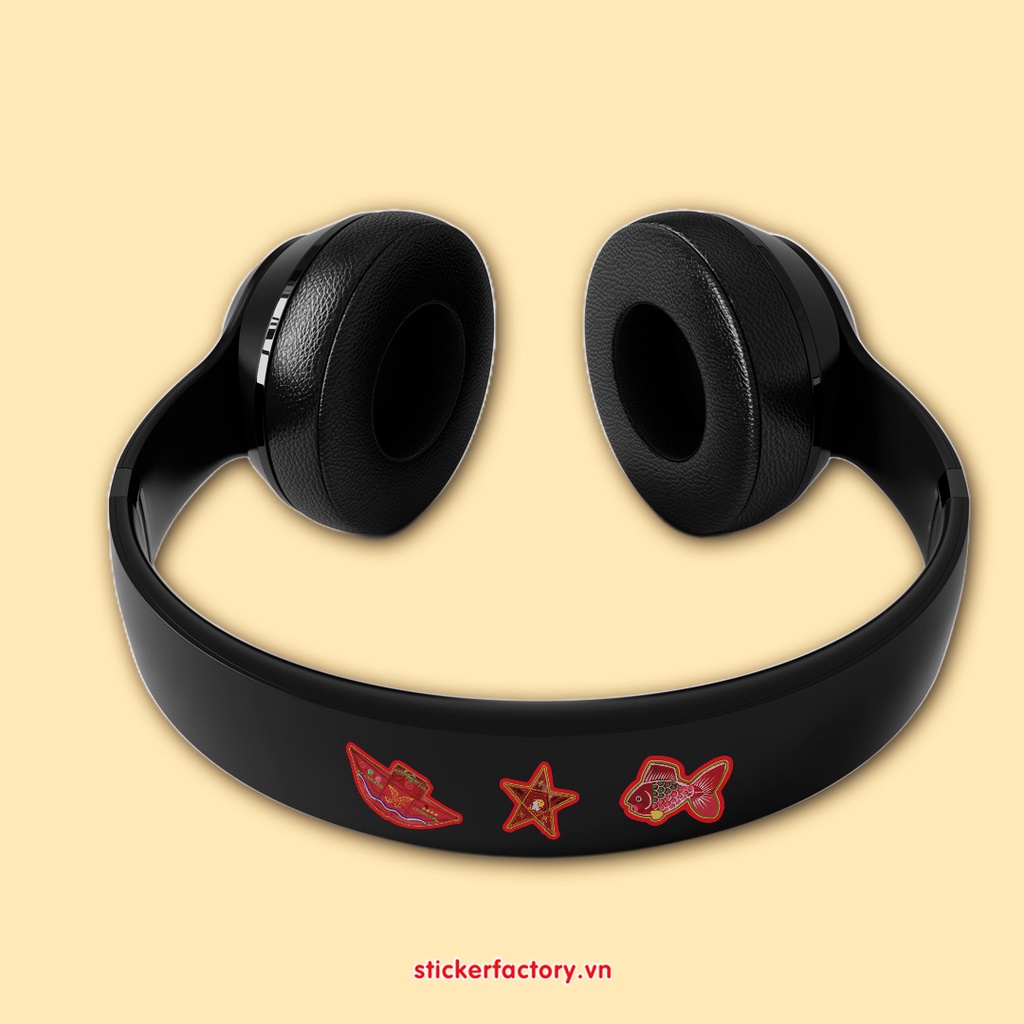 Vol 25 Vietnam Lanterns - Little sticker sheet A6 hình dán cán màn lấp lánh cao cấp - Sticker Factory