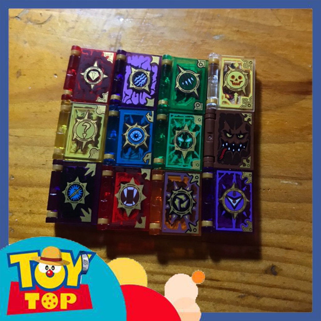 Đồ chơi lắp ráp ghép Combo 12 cuốn sách ma thuật Nexo Knight hiệp sĩ Nexo xếp hình No.313