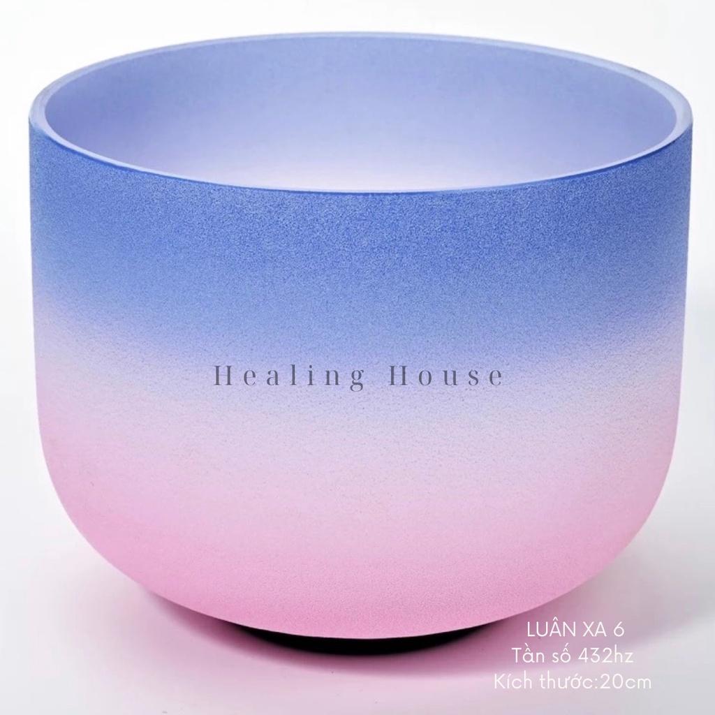 CHUÔNG XOAY CRYSTAL 20CM TÍM OMBRE CHO LUÂN XA TRỰC GIÁC
