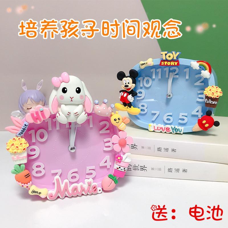 Đồng Hồ Báo Thức Để Bàn Đèn LED Cỡ Nhỏ Màu Hồng Dễ Thương Cho Bé