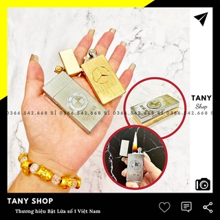 Bật 𝙇𝙪̛̉𝙖 đồng nguyên khối DOLPHIN DP10 dòng SLIM mẫu hình logo xe hơi - Hôt quẹt 𝒁𝒊𝒑𝒑𝒐 TANY SHOP