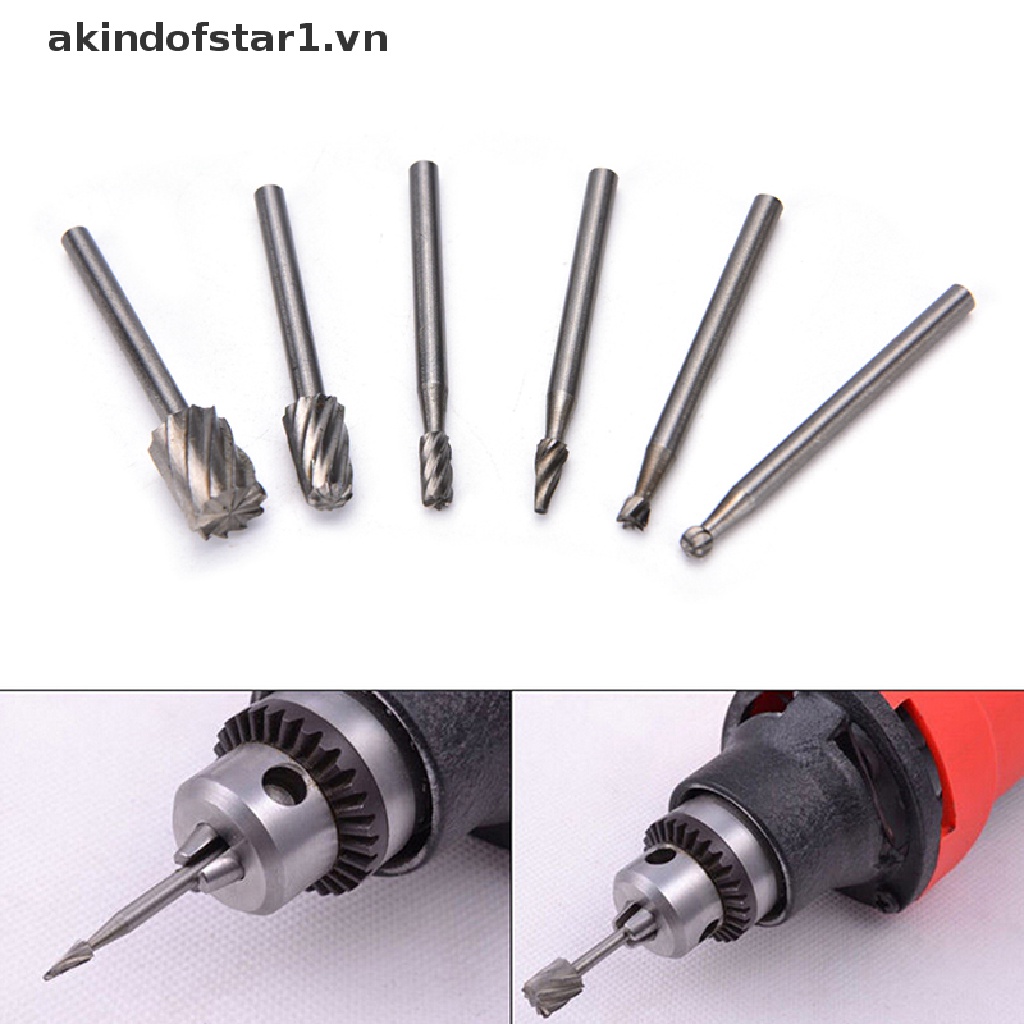 Bộ 6 Mũi Khoan Xoay HSS Dremel