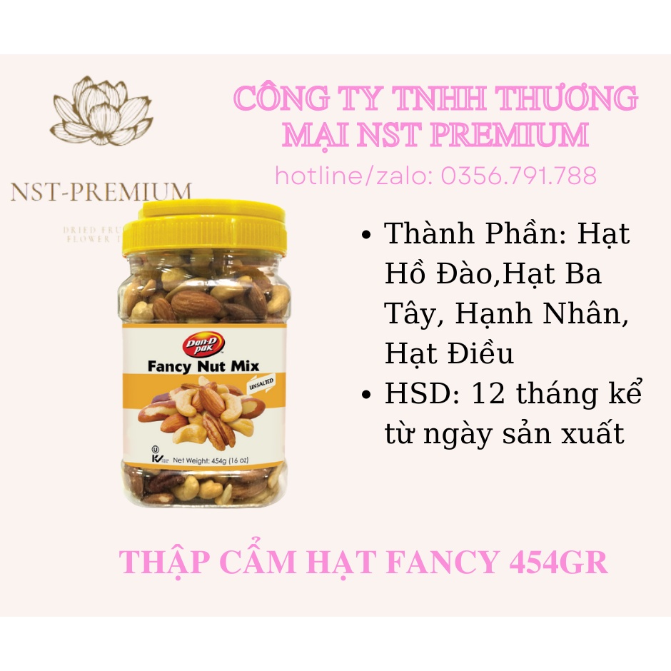 Fancy Nut Mix 454g thập cẩm hạt không muối