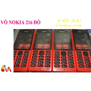 VỎ NOKIA 216 MÀU ĐỎ ZIN