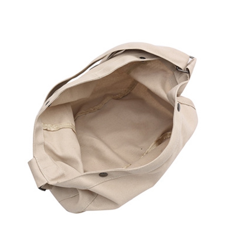 Túi đeo vai Ielgy vải canvas họa tiết chữ cái in phong cách Hàn Quốc trẻ trung cho phái nữ