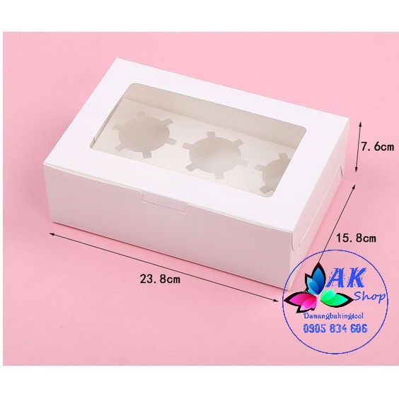 2111.031 SET 5 HỘP GIẤY CUPCAKE 6 BÁNH