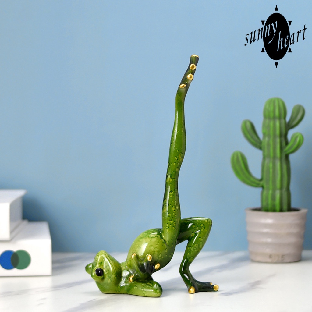 Tượng Ếch Nhiều Màu Sắc Bằng Nhựa Resin Trang Trí Tiểu Cảnh/Tập Yoga